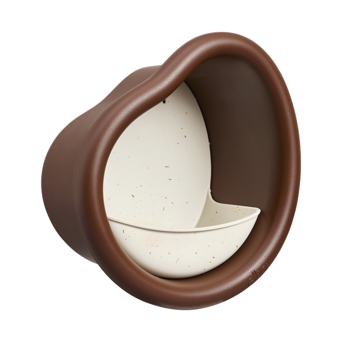 organic vogelfutterhaus 25cm kastanien braun